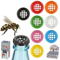 CEPEWA Flaschenverschluss Flaschenverschluss 8er Set Ø2,8xH0,6cm PE 8 Farben Insektenschutz