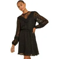 Love & Roses Minikleid Love & Roses Gepunktete Jacquard-Minirock, Regular (1-tlg)