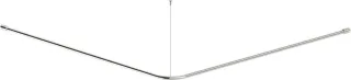 Neuesbad Dusche CURTAIN Stange FUNKTION Dia.22 1500x1500mm, Polished NB1DENIL0DZ31