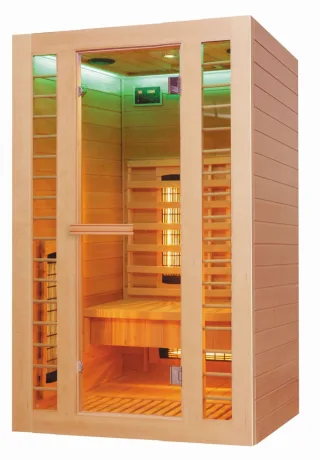 Neuesbad Infrarotkabine 120 x 105 x 190 cm, Hemlock, 2 Personen NB1H101201