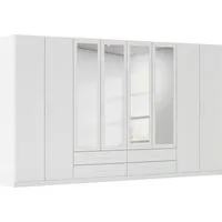 rauch Kleiderschrank Schrank Garderobe Ankleide GAMMA Breiten 91/136/181/226/271/315/360 cm (in 3 Ausstattungen BASIC/CLASSIC/PREMIUM (inkl. SOFT-CLOSE-Funktion) verschiedene Griff-Varianten, mit Spiegel TOPSELLER MADE IN GERMANY