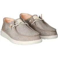 Hey Dude Wendy Metallic Sparkle Slip-On Sneaker mit Ziernähten