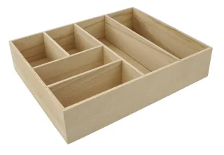 Fackelmann Schubladen-Box Buche 26x7x32 cm, 86892 86892