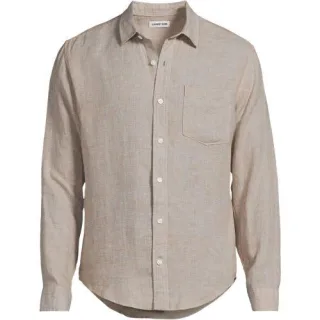 Premium Reinleinen-Hemd für Herren, Lang-Größe, Herren, size: tall, Pink, Leinen, by Lands' End