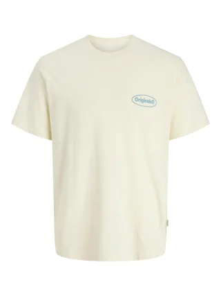 JACK&JONES - JORRIVIERA VINTAGE POSTER BACK TEE JNR Antique White - Gr. - 164