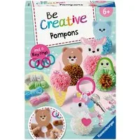 Ravensburger Kreativset BeCreative Midi, Pompons Kawaii, Made in Europe