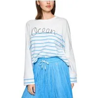 Marc Cain Sweatshirt Salty Breeze Premium Damenmode gestreift, weite Form