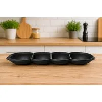 TUPPERWARE Servierschale Tupperware Allegra Perle Servierschale Deckel in schwarz