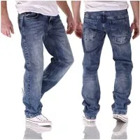 Big Seven Comfort-fit-Jeans Big Seven Morris Medium Blue Comfort Fit Herren Jeans Hose