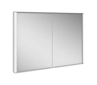 KEUCO Royal Match Spiegelschrank Wandhalbeinbau mit LED-Beleuchtung B:100cm H:70cm T:14,9cm 12813171301