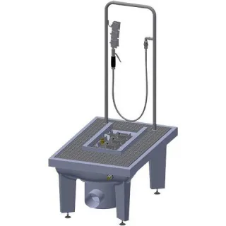 KWC Aquarotter Stiefelreinigungsanlage, SIRIUS, 600x450x900 mm, Schlammfang, Abl.-Körper, 2000101083 2000101083