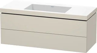 Duravit L-Cube c-bonded Set wandhängend Taupe 1200x480x500 mm - LC6929N8383 LC6929N8383