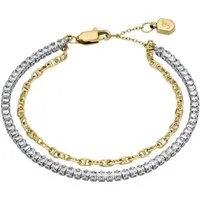 Fossil Tennisarmband Schmuck Geschenk Metall HERITAGE, mit Zirkonia (synth)