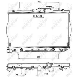 NRF Motork?hler gel?tet Hyundai Accent X-3 53261