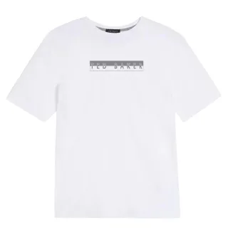 Weißes T-shirt Mit Grafikbox-logo Von Ted Baker Albar