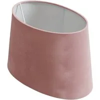 B&S Lampenschirm Lampenschirm oval Velvet pink B:23x14/T:19x11,5/H:15cm, Jinming