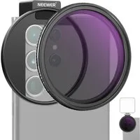 Neewer NW SERIES S 67mm ND2-ND32 Filter Set für iPhone & Galaxy Smartphones Graufilter (Belichtungssteuerung mit variablem ND-Filter, mit Kaltschuh)