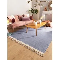 benuta Wollteppich Karla, rechteckig, Höhe: 5 mm, Wolle, Teppich Wohnzimmer, Schlafzimmer, Esszimmer, Flur, Hygge