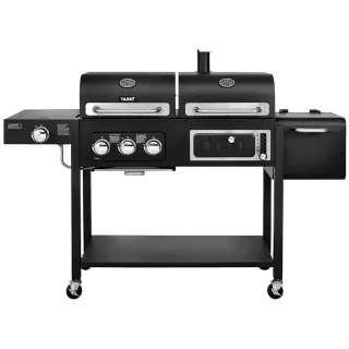Taino Gasgrill, Schwarz, Metall, 164x118x60 cm, Grills & Outdoor-Küchen, Gasgrills