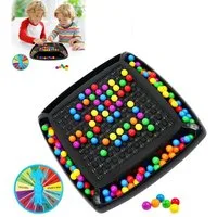 CLTYQ Spiel Intellektuelles Schachbrett Doppelduell, Mastermind Spiel, 120 Stück Rainbow Ball Gesellschaftsspiele für Kinder Und Erwachsene
