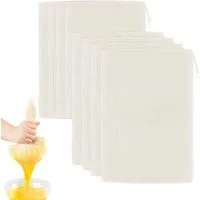 FELIXLEO Dämpfeinsatz Nussmilchbeutel 20x30cm Passiertuch Wiederverwendbar Bio, (8-tlg)