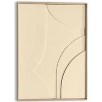 Reinders! Wandbild Terrace - sand, Wohnzimmer - 3D - Minimalistisch - Beige - MDF - Abstrakt - 50x70 cm