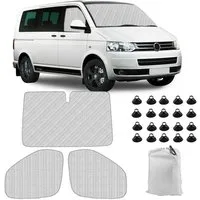 LuxusKollektion Frontscheibenabdeckung Sonnenschutz Frontscheibe VW T5 T6 100% Okklusion 3PCS for T5 T6