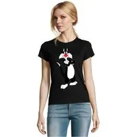 Blondie & Brownie T-Shirt Silvester Tweety Looney Cartoon Daffy Duck