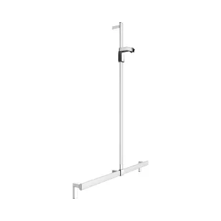 KEUCO AXESS Duschhandlauf mit Brausestange, Metall, B: 115 x H: 130,1 cm, 35014171213 35014171213