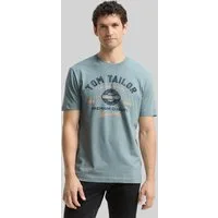 TOM TAILOR T-Shirt T-Shirt (im Einserpack) T-Shirt mit Logo-Print