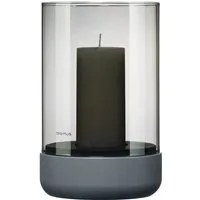 blomus Windlicht -CALMA- Glas Kerzenhalter, Stimmungslicht: modernes Deko-Design (1 St., SIZE M), Exklusive Betonoptik, Handgefertigt, Verschiedene Größen & Farben