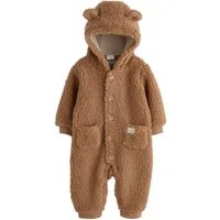 Next Fleeceoverall Baby Kapuzenanzug mit Borg (1-tlg)
