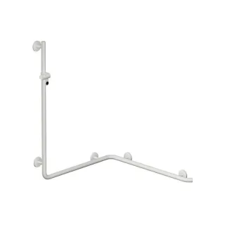 Hewi System 800 K Duschhandlauf 950.35.2309099 1100mm, mit Brausehalter, reinweiß