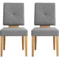 OTTO home Esszimmerstuhl Ponza Polsterstuhl (Set, 2 St), Gestell Eiche massiv geölt, Esszimmer Bestseller