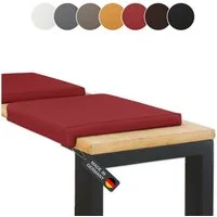 Lycce Bankauflage Klemmkissen, Sitzkissen 1 Leiste, 35cm Klemmtiefe, weich gepolstert, (1 St), verrutscht nicht, hochwertiger Kunstlederbezug, verschiedene Farben
