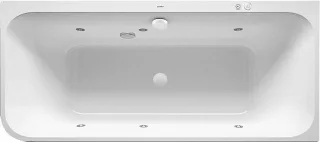 Duravit Happy D.2 Plus Whirlwanne Weiß / Graphit Supermatt 1800x800 mm - 760450800JS1000 760450800JS1000