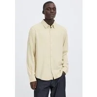 Blend Langarmhemd BHBOBBY LINEN L/S Materialmix aus Leinen und Viskose, Regular Fit, mit Hemdkragen