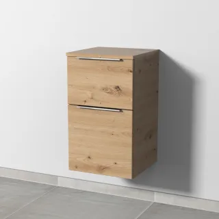 Sanipa 3way Unterschrank mit 2 Auszügen, Eiche Natural-Touch, UM14385 UM14385
