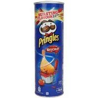 Pringles Knabberei, Pringles Ketchup Stapelchips mit leckerem Ketchup Geschmack 165g