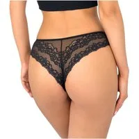 Donna Brasilslip 270 (2-St) Damen 2er Pack Brazilian Slips Unterhosen Spitze Baumwolle