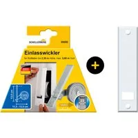 SCHELLENBERG Einlass-Gurtwickler Unterputz, inkl. Abdeckplatte weiß, Set, 1-tlg., 13,5 cm Lochabstand für das Rollladensystem Maxi