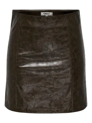 ONLY - Minirock - Onleverle braun - Gr. - L