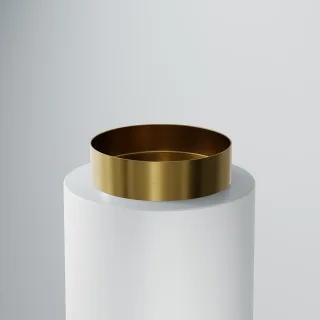 Steinberg Serie 442 Waschtisch Aufsatzbecken aus Edelstahl, brushed gold, 442 6020 BG 442 6020 BG