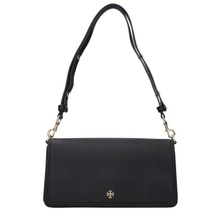 Tory Burch schwarze Leder Schultertasche