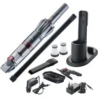 Genius Akku-Handstaubsauger INVICTUS ONE 1.0 Handstaubsauger Set 12-tlg., 12-TLG grau - Handsauger beutellos & kabellos mit 11000PA