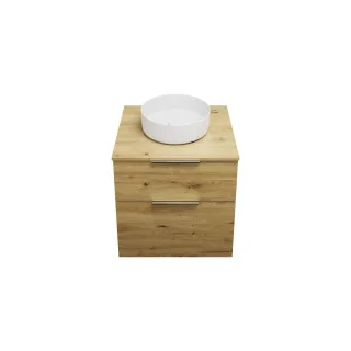Burgbad Keramik Waschtisch-Set Eqio Eiche Dekor Urban/Alpinweiss, SGUM060F5662C0001 SGUM060F5662C0001