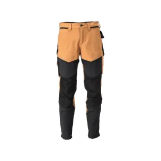 MASCOT Herren Hose mit Knietaschen CUSTOMIZED Nussbraun / Schwarz 46 - 22379-311-5409-90C46