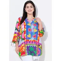 Angel of Style Druckbluse Bluse A-Linie Mustermix-Druck 3/4-Ärmel