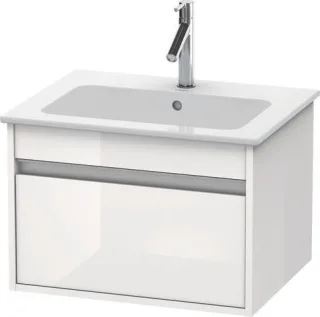 Duravit Ketho Waschtischunterbau wandhängend Weiß Hochglanz 600x475x410 mm - KT641802222 KT641802222