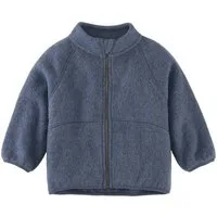 Hessnatur Fleecejacke aus reiner Bio-Baumwolle (1-St)